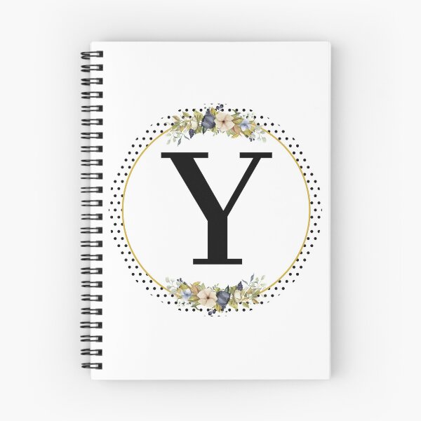 Item preview, Polka Dots Floral Wreath Bouquet Arrangement Monogram Letter Y designed and sold by TheFamilyVan.