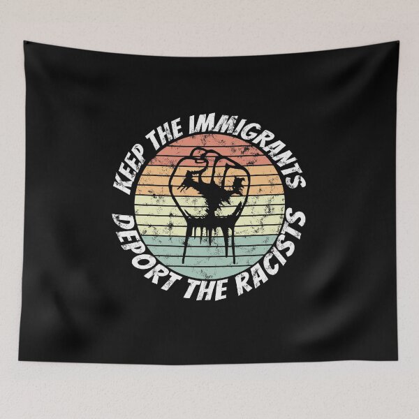 Item preview, Keep the immigrant deport the racists designed and sold by T-DESIGNEDZ.