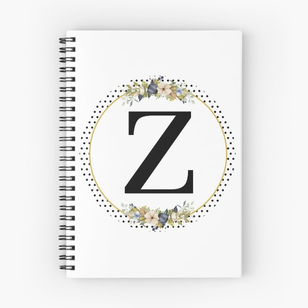 Item preview, Polka Dots Floral Wreath Bouquet Arrangement Monogram Letter Z designed and sold by TheFamilyVan.