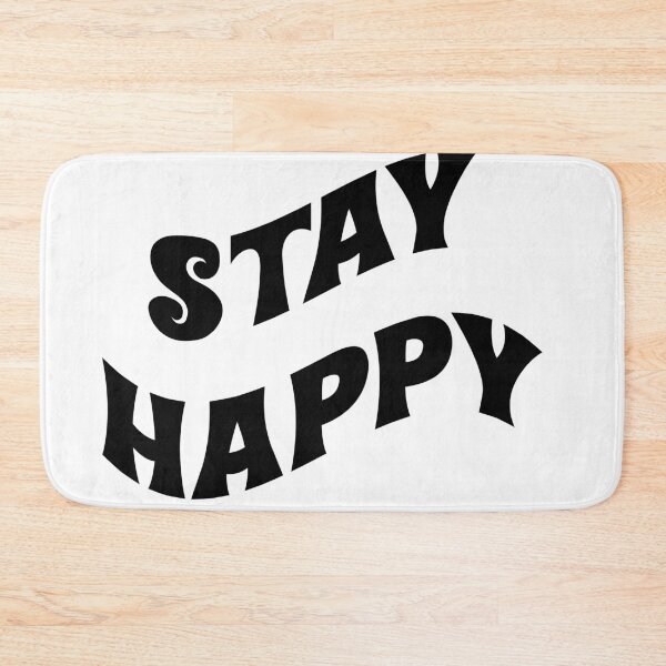 Item preview, Stay happy black text quote designed and sold by emcazalet.