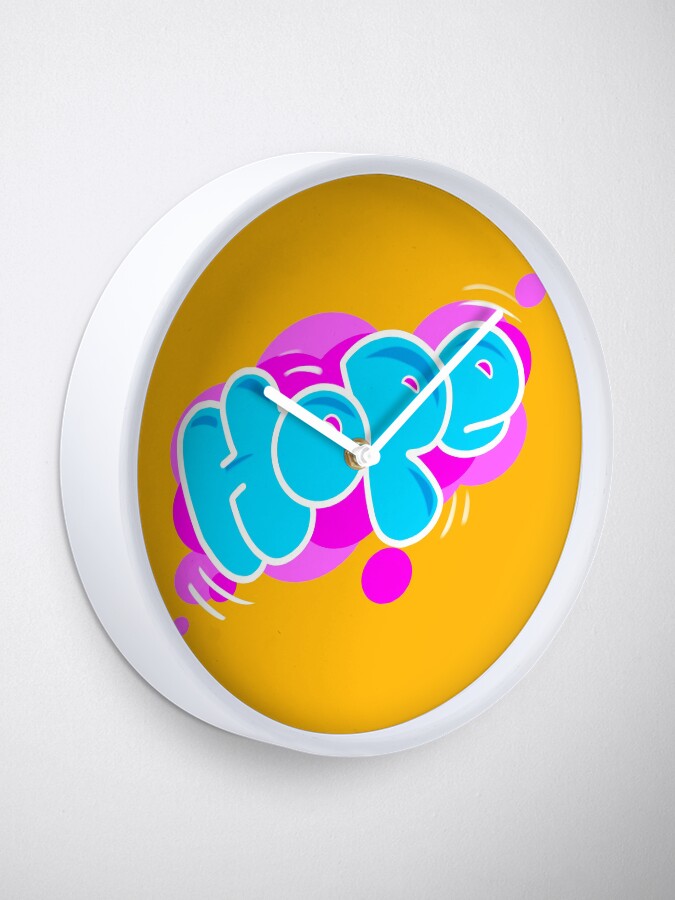 Alternate view of HOPE Graffiti Clock