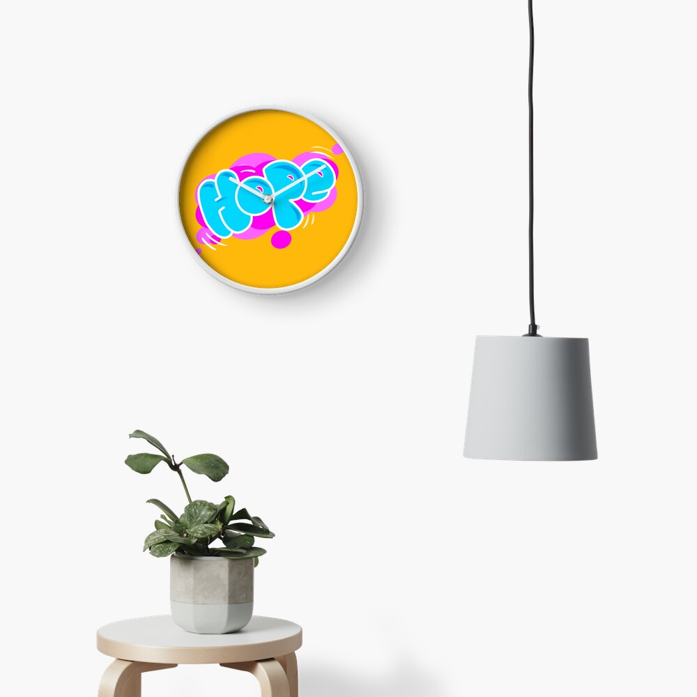HOPE Graffiti Clock