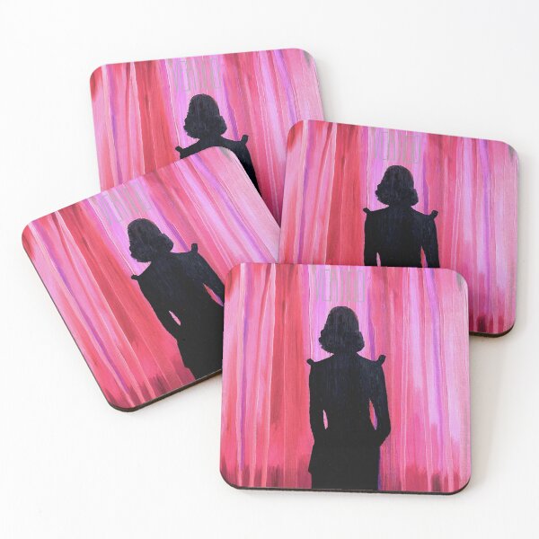 Item preview, Vertigo Art - Woman and Red Curtains designed and sold by Talia Felix.