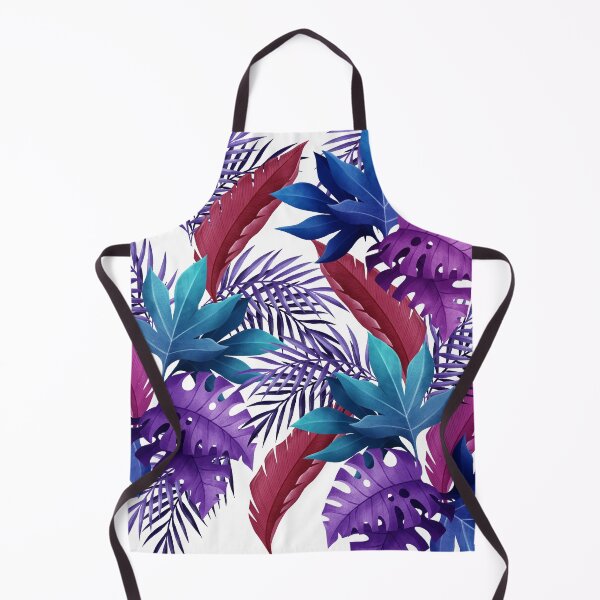 Item preview, Violet And Blue Tropical Leaves Pattern designed and sold by Marstore.