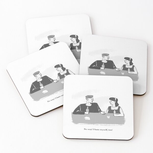 Item preview, Mutual Self—Loathing Funny Cartoon designed and sold by Adam Kolasch.