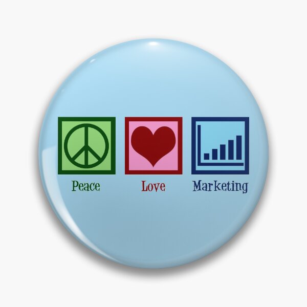 Item preview, Peace Love Marketing designed and sold by Epic Love Designs.