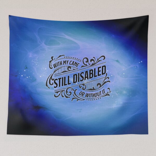 Item preview, Sapphire With My Cane, Still Disabled designed and sold by PrettySickArt.