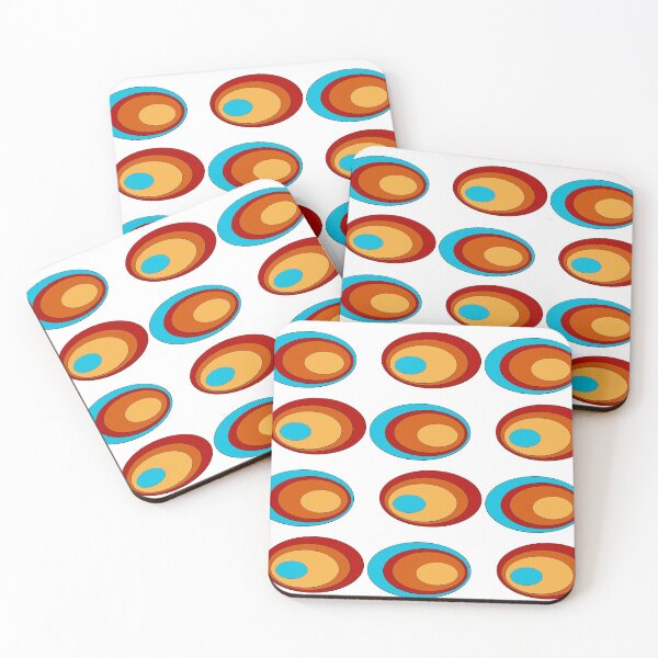Item preview, Ovals ~ Red/Orange/Yellow/Blue designed and sold by CeriLodge.