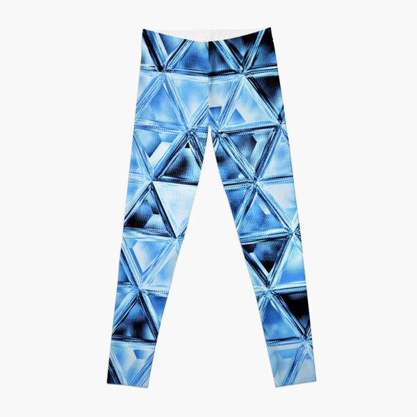 Mosaic trianges in Blue Leggings