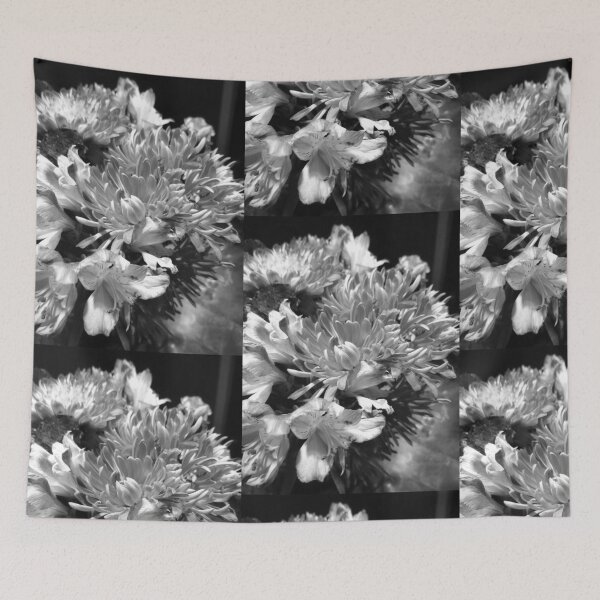 Item preview, Pink flowers in monochrome  designed and sold by J Rier Photography.