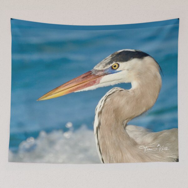 Item preview, GREAT BLUE HERON designed and sold by Fun&SassyHomeDecor.