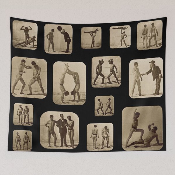 Item preview, Male Athletes Posturing, Muybridge  designed and sold by JuxtaHead.