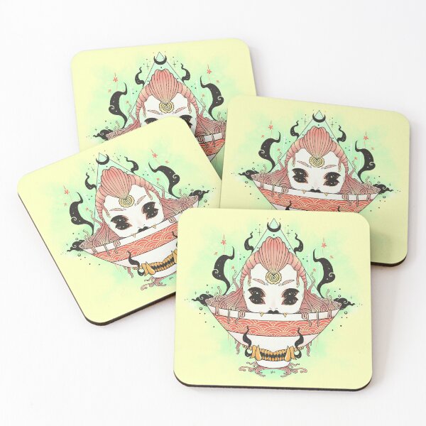 Item preview, Ramen Noodle Bowl Monster Girl Art designed and sold by cellsdividing.