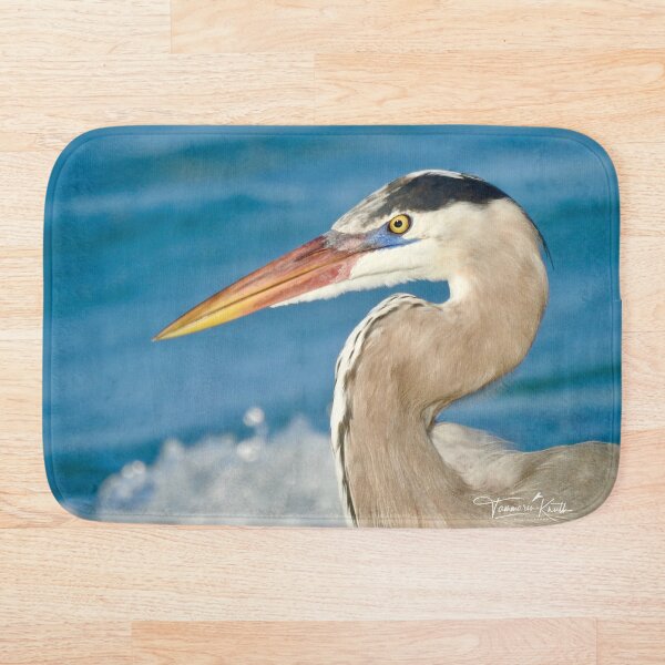 Item preview, GREAT BLUE HERON designed and sold by Fun&SassyHomeDecor.