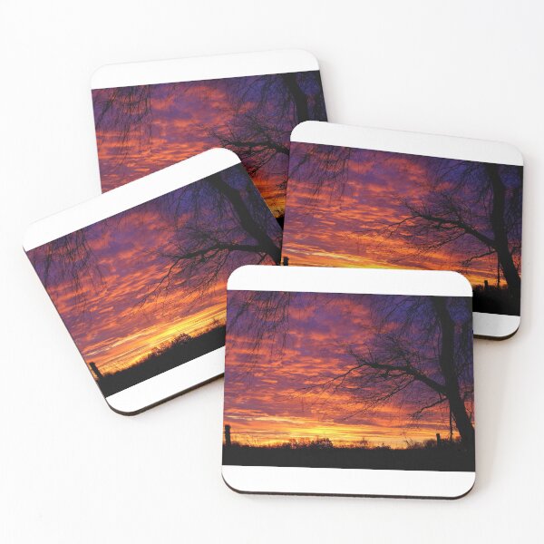 Item preview, Purple and Orange Sunrise over Wetlands designed and sold by DesignsByLynn.