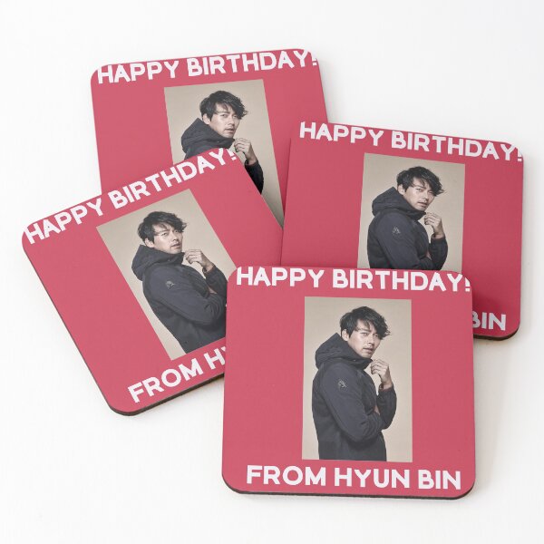 Item preview, Happy Birthday From Hyun Bin  designed and sold by kpopkdramamerch.