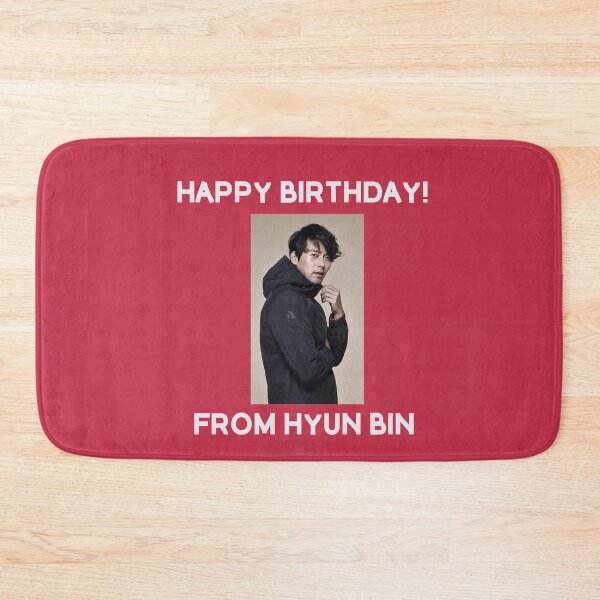 Item preview, Happy Birthday From Hyun Bin  designed and sold by kpopkdramamerch.