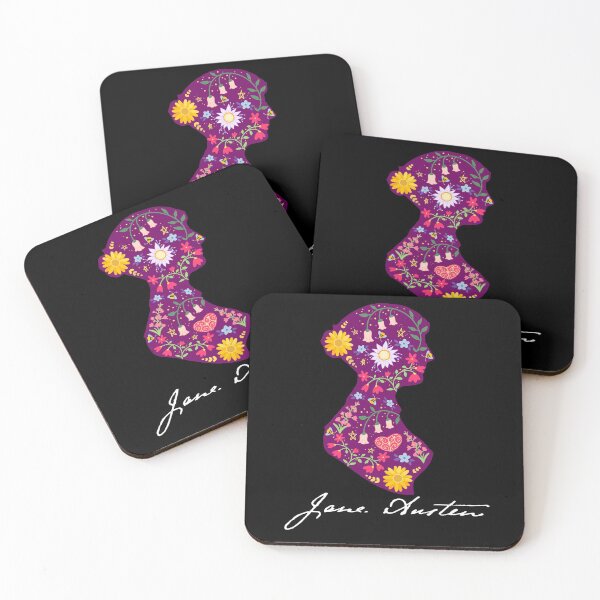Item preview, Jane Austen Floral Silhouette Magenta Variant designed and sold by MandyRosko.