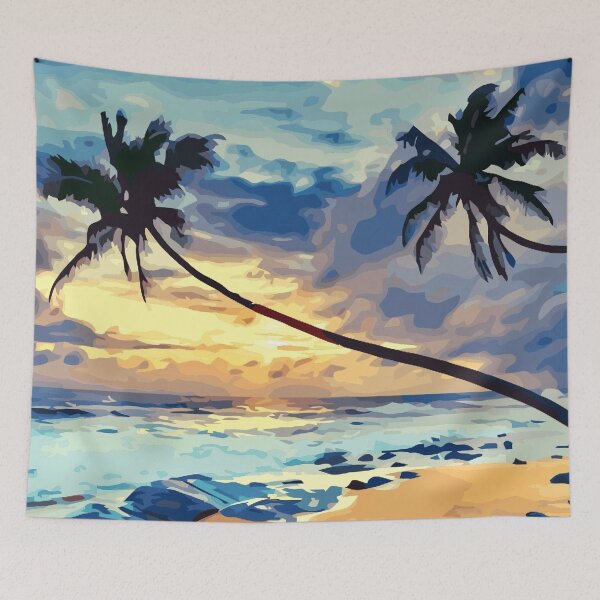 Item preview, Beach-Ocean-Palms designed and sold by GL Digital Artwork .