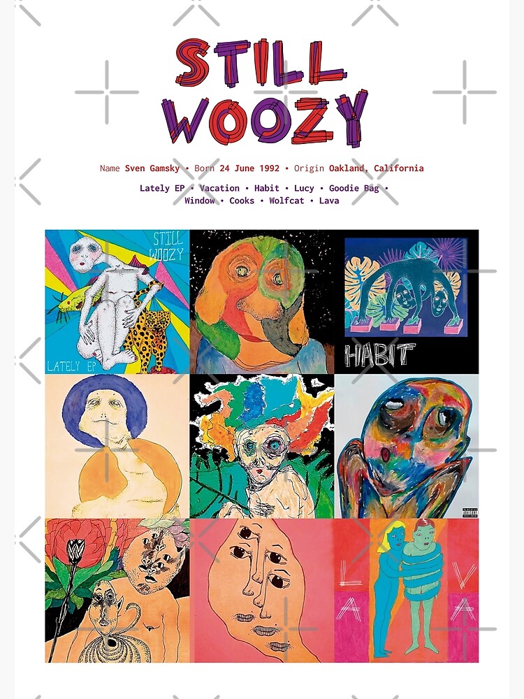 Carátulas de álbumes de música Still Woozy de TamDigitalPrint