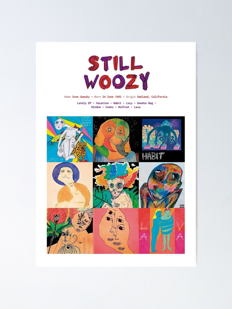 Vista alternativa de Póster Carátulas de álbumes de música Still Woozy