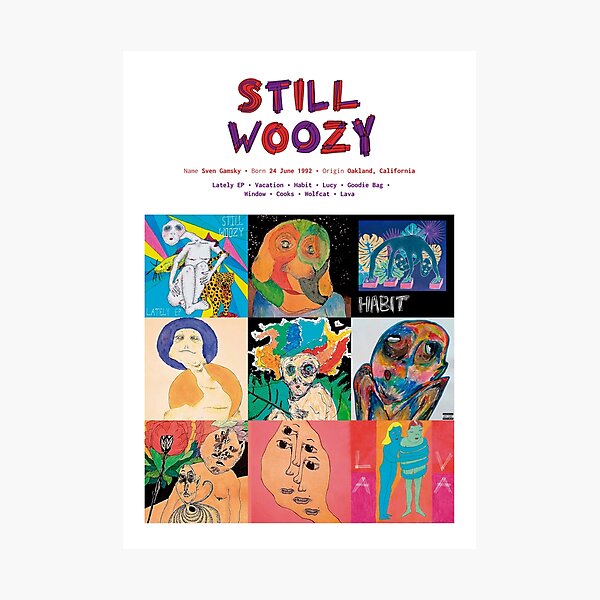 Still Woozy Music Album Covers Photographic Print