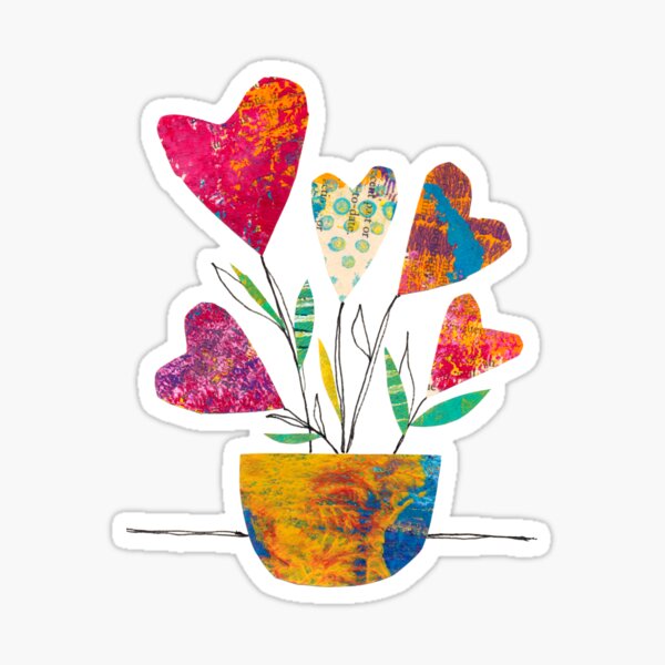 Item preview, Heart Flowers Collage designed and sold by Beth Hayes.