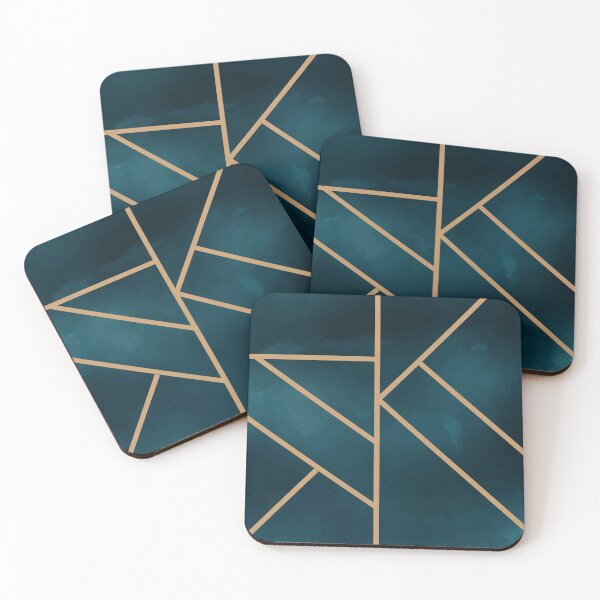 Item preview, Simple Gold and Teal Geometric Design designed and sold by NancyMerkle.