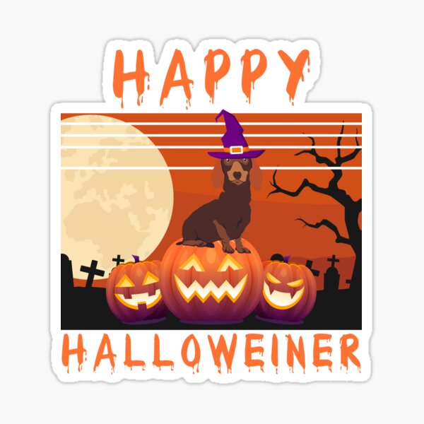 Item preview, Happy Halloween Halloweiner Daschund Dog Lovers - Funny Weiner Dog Owner Gift designed and sold by Noahlaz.