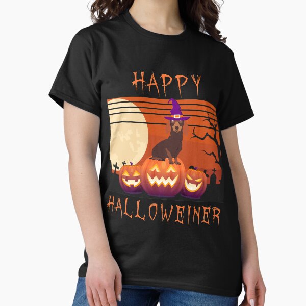 Item preview, Happy Halloween Halloweiner Daschund Dog Lovers - Funny Weiner Dog Owner Gift designed and sold by Noahlaz.