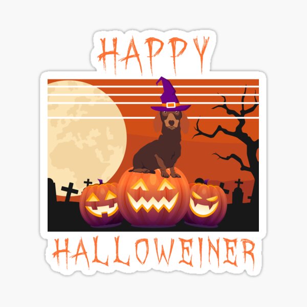 Item preview, Happy Halloween Halloweiner Daschund Dog Lovers - Funny Weiner Dog Owner Gift designed and sold by Noahlaz.