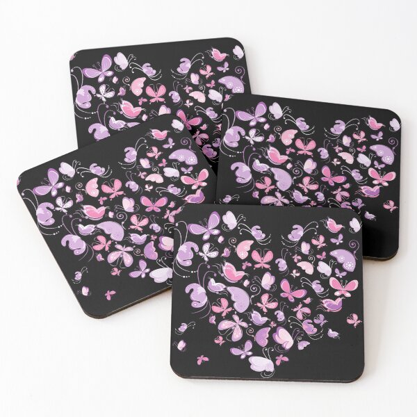 Item preview, Colorful Hart Shaped Butterflys designed and sold by Peaceful Life Co.