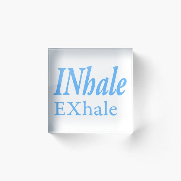 Inhale Exhale Yoga Acrylic Block