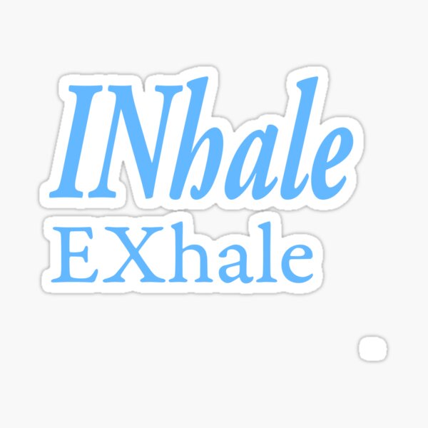 Inhale Exhale Yoga Sticker