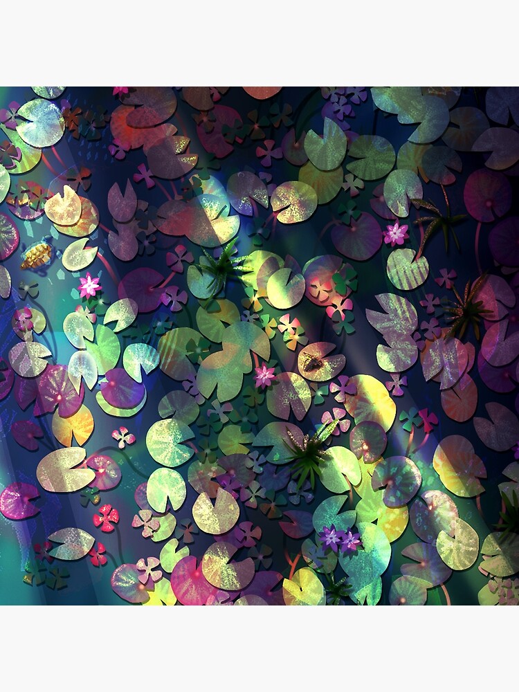 Morning Sunrise Lily Pad Pond Swim by sugarbowhome