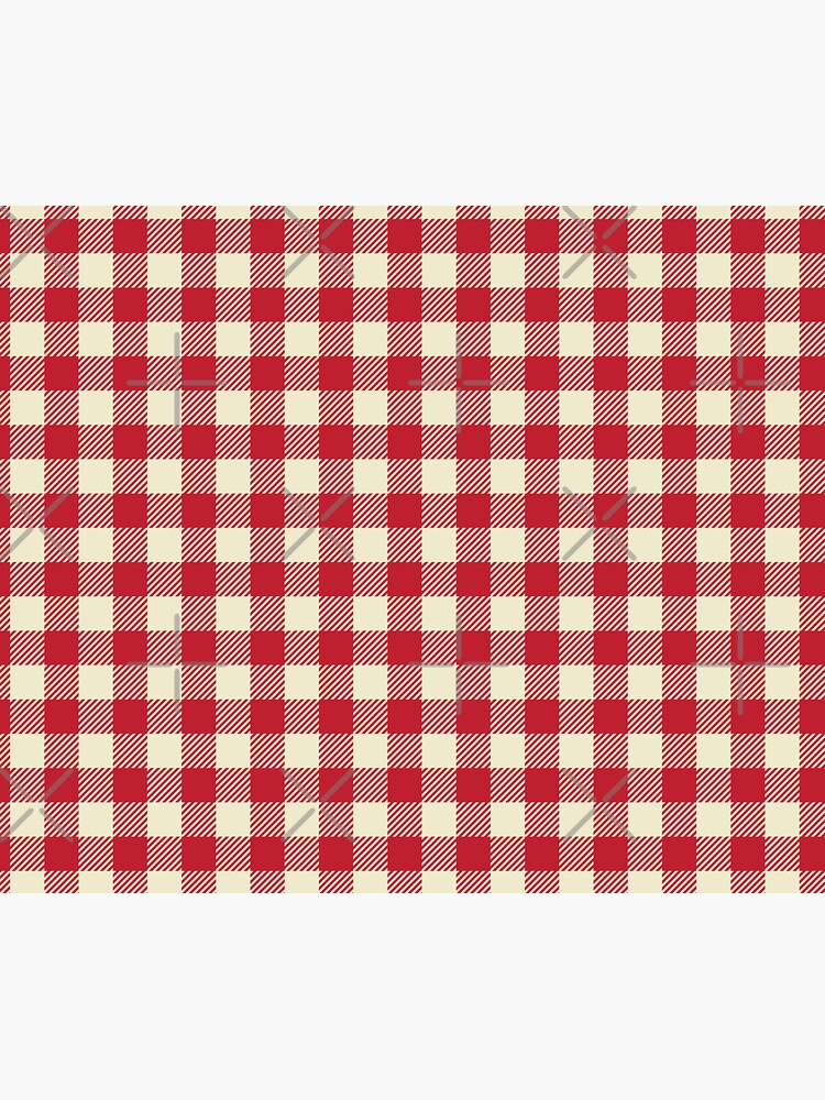 Plaids • Red and White by brainthought
