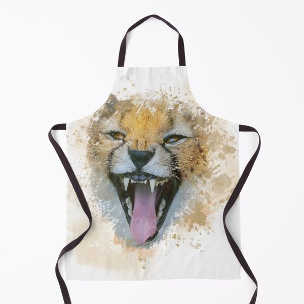 Item preview, Cheetah Portrait watercolor, digital illustration on white background. designed and sold by svetlanna.