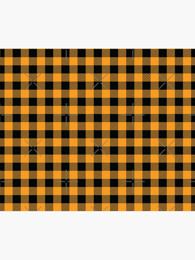 Plaids • Orange and Black by brainthought