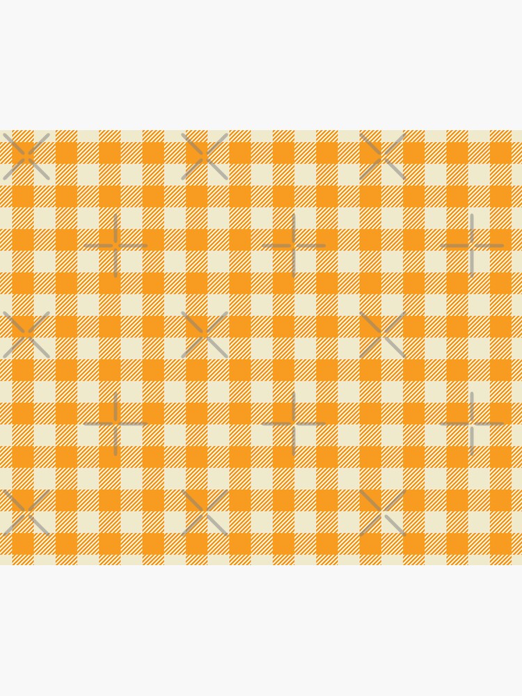 Plaids • Orange and White by brainthought