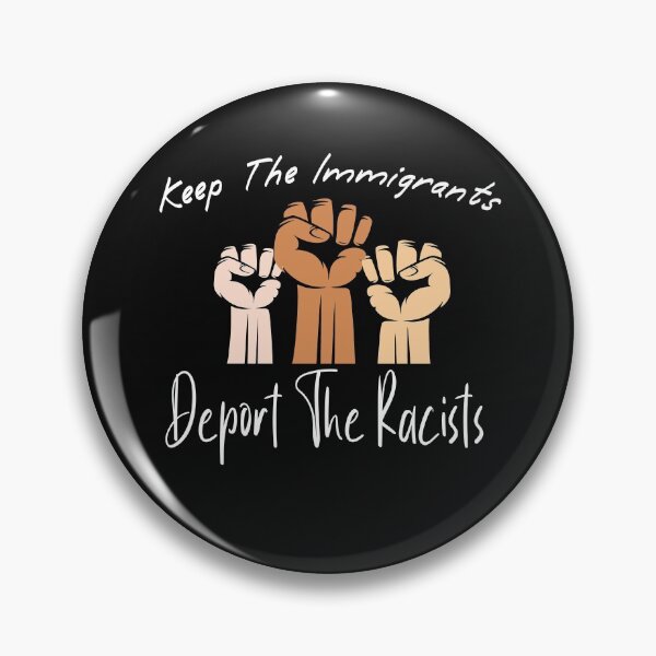 Item preview, KEEP THE IMMIGRANTS DEPORT THE RACISTS designed and sold by AYMEDD.