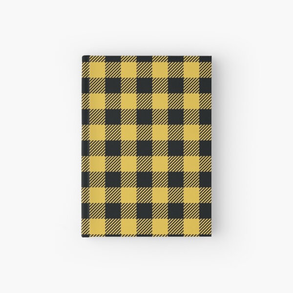 Plaids • Yellow and Black Hardcover Journal
