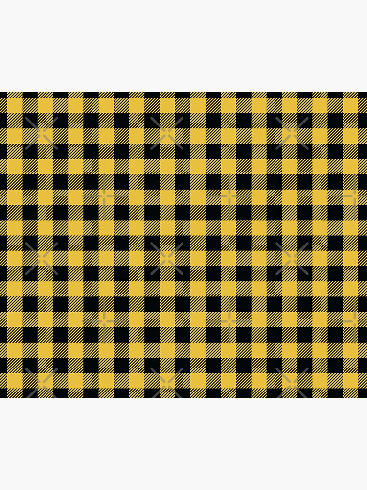 Plaids • Yellow and Black by brainthought
