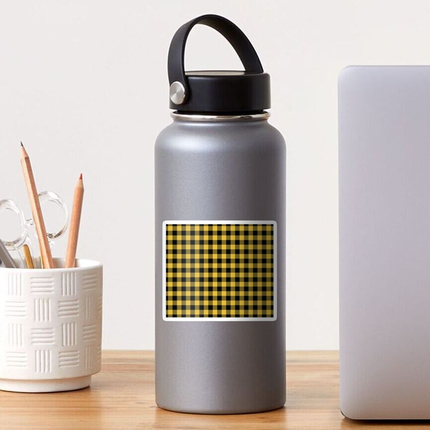 Plaids • Yellow and Black Sticker