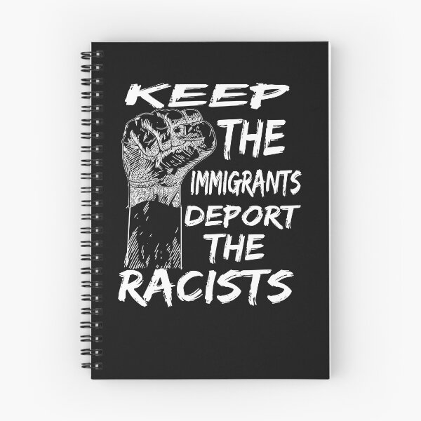 Item preview, KEEP THE IMMIGRANTS DEPORT THE RACISTS designed and sold by AYMEDD.