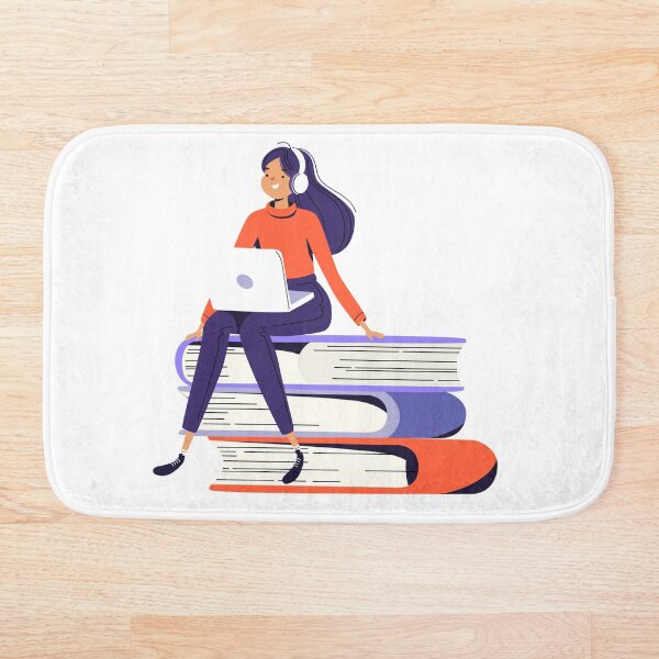 Aperçu de l'œuvre Girl sitting on books créée et vendue par DBSA.