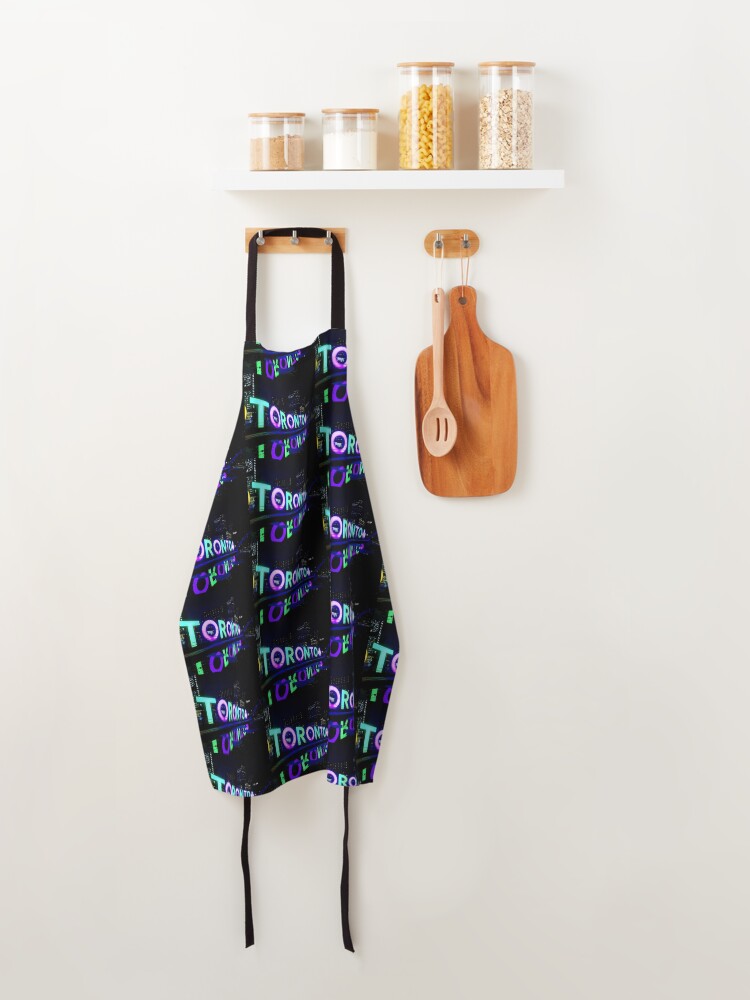 Alternate view of Toronto, Toronto mask, Toronto socks Apron