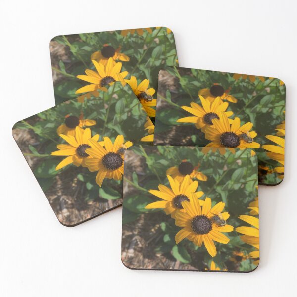 Item preview, Black-eyed Susans with bee designed and sold by hedg3hog.
