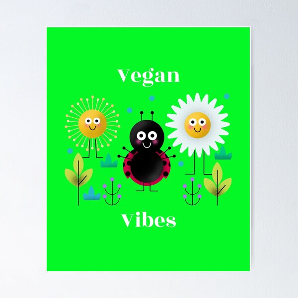 Item preview, Vegan Vibes designed and sold by Hey-Nice-Shirt.