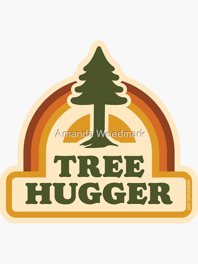 Retro Tree Hugger by amandaweedmark