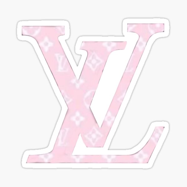 Pink Louis V pattern Sticker